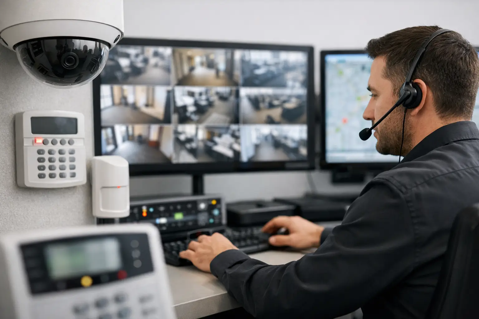 How Professional Alarm Monitoring Works