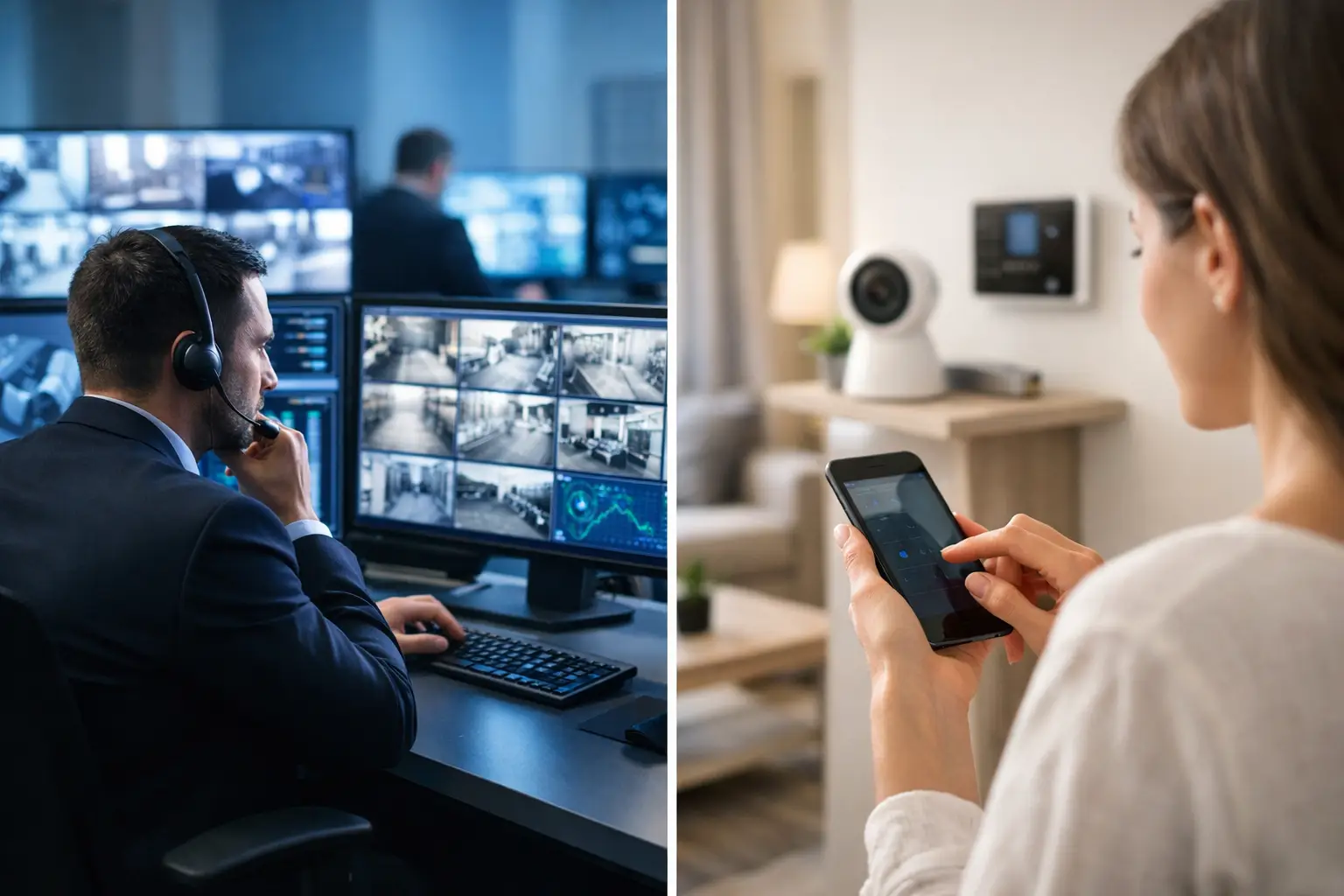 Professional Monitoring vs Self Monitoring