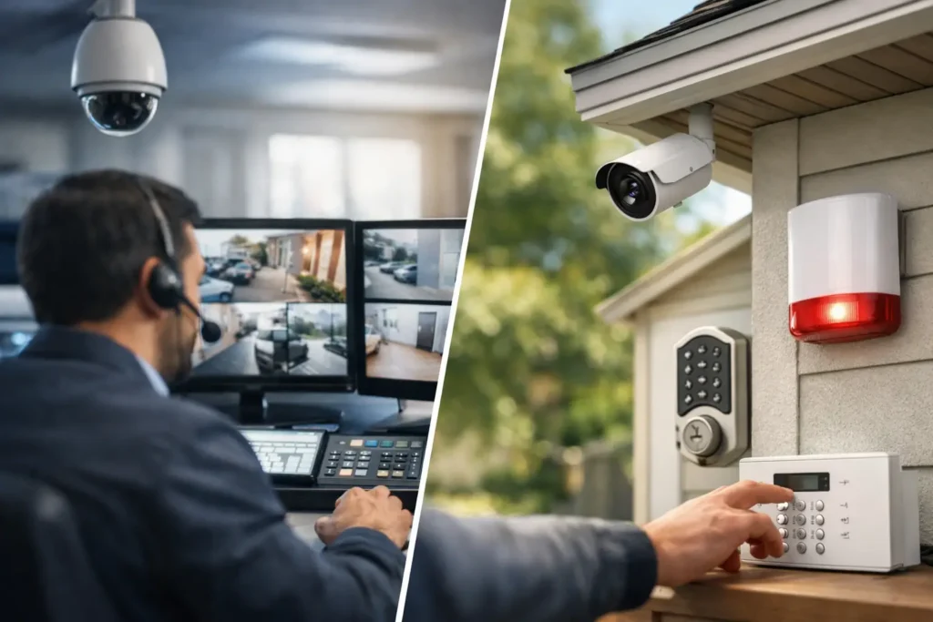 Monitored vs Unmonitored Security Compared
