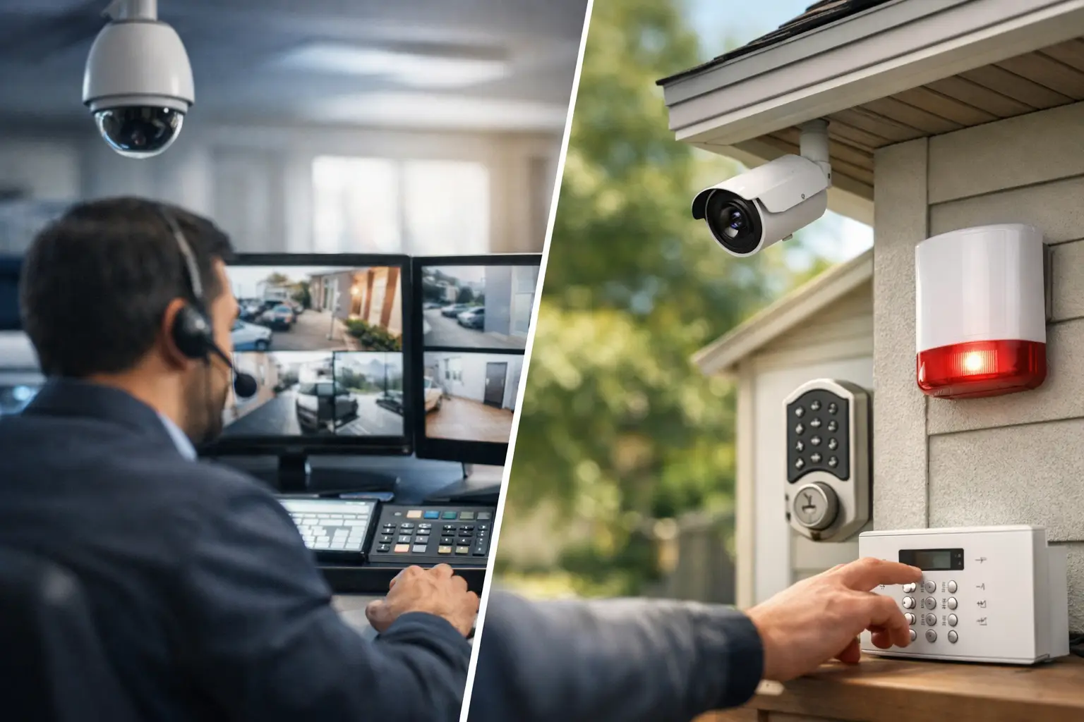 Monitored vs Unmonitored Security Compared